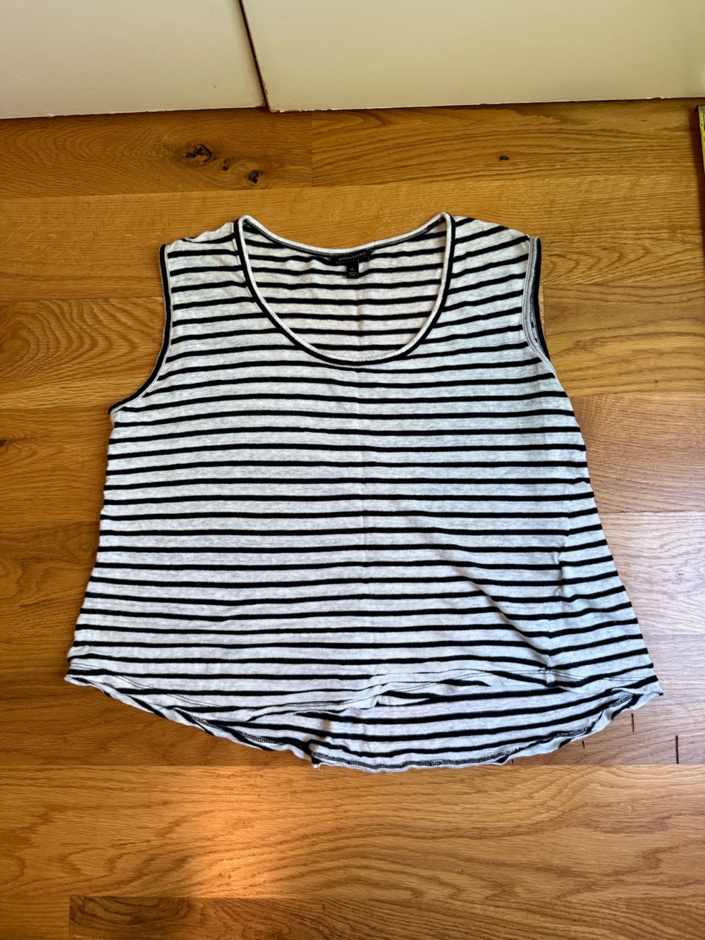Banana Republic Black & White Striped Tank